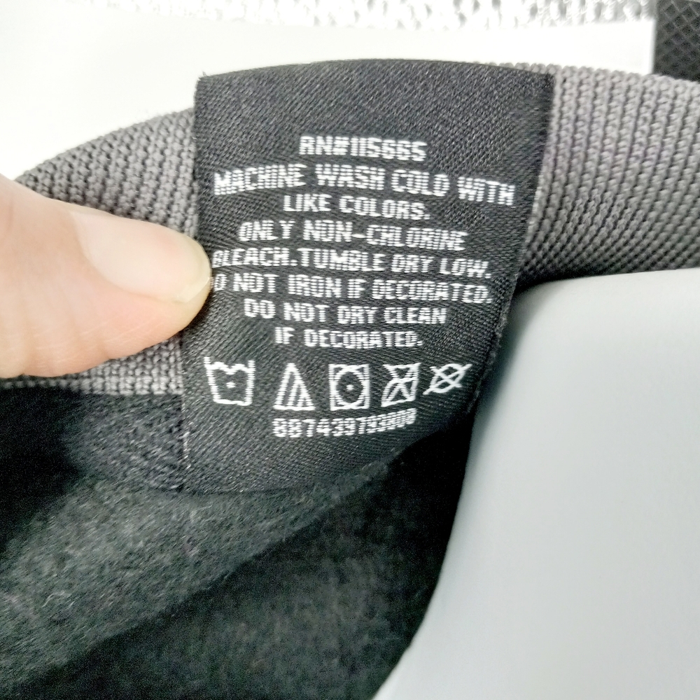 Marvel Medium Dark Gray Button Snap Varsity Style… - image 5